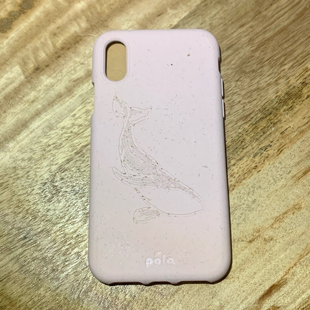 Pela Case iPhone XS Compostable Rose Whale